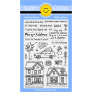 Sunny Studio Stamps Christmas Home Winter Holiday 4x6 Photo-polymer Clear Stamp Set