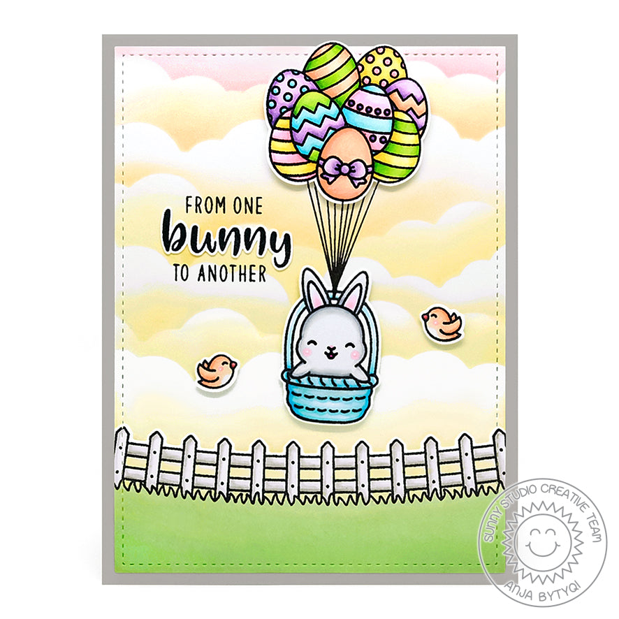 Sunny Studio 4x6 Clear Photopolymer Studio Stamps Sunny Chubby Bunny - Stamps