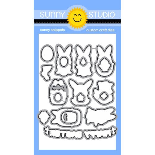 Sunny Studio Chubby Bunny Easter Metal Low Profile Cutting Die Set