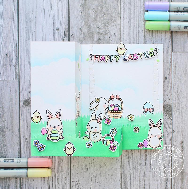 Sunny Studio Stamps Chubby Bunny Pop-up Easter Card