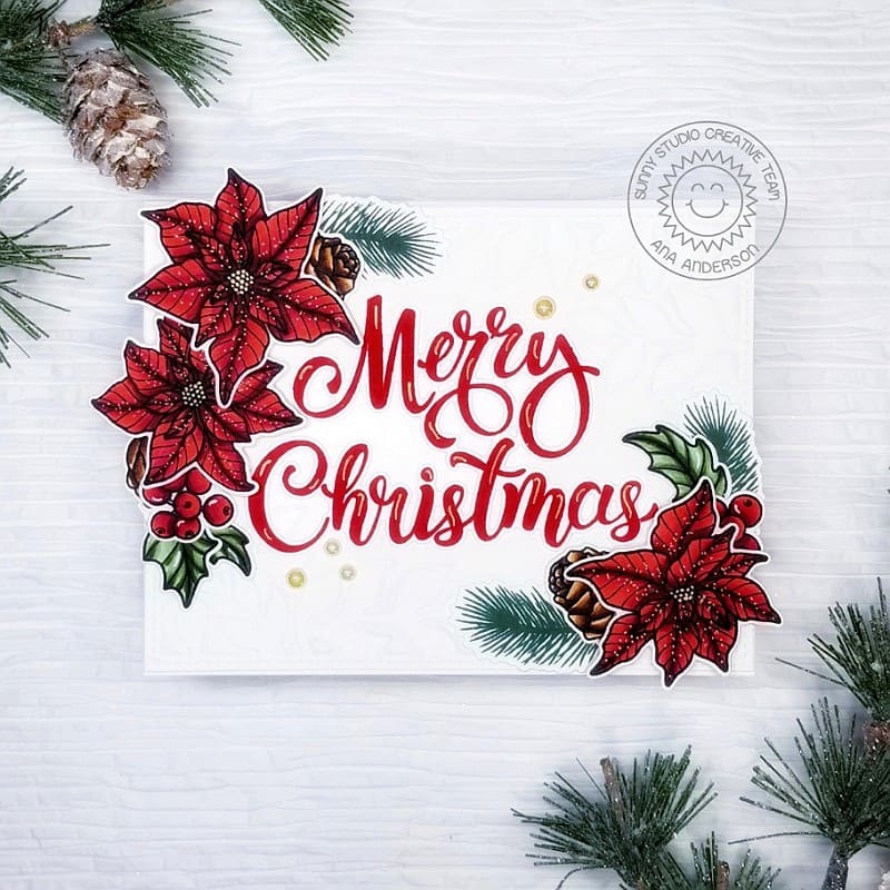 Sunny Studio Stamps 4x6 Clear Photopolymer Classy Christmas Stamps sunny-studio-stamps-4x6-clear-photopolymer-classy-christmas-stamps