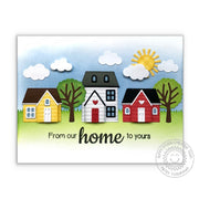 Sunny Studio Stamps Comic Strip From Our Home To Yours House Card