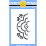 Sunny Studio Stamps Crescent Tag Toppers Metal Cutting Craft Die Set