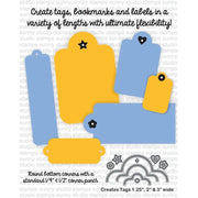 Sunny Studio Stamps Card Using Tag Topper Crescent Metal Cutting Dies Example