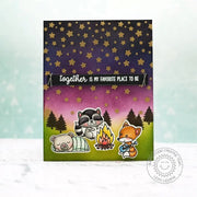 Sunny Studio Stamp Critter Campout Together is My Favorite Place To Be Card by Lexa Levana