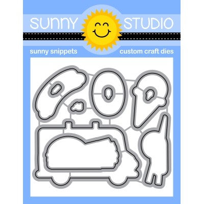 Sunny Studio Stamps Cruisin' Cuisine Metal Cutting Dies