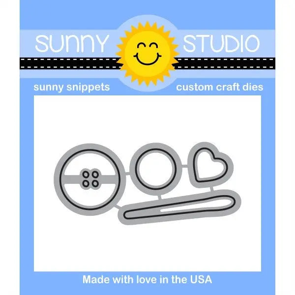 Sunny Studio Stamps Cute As A Button Die Set