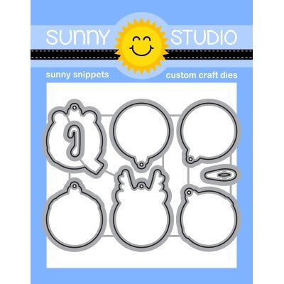 Sunny Studio Stamps Deck The Halls Critter Christmas Ornaments Metal Cutting Dies
