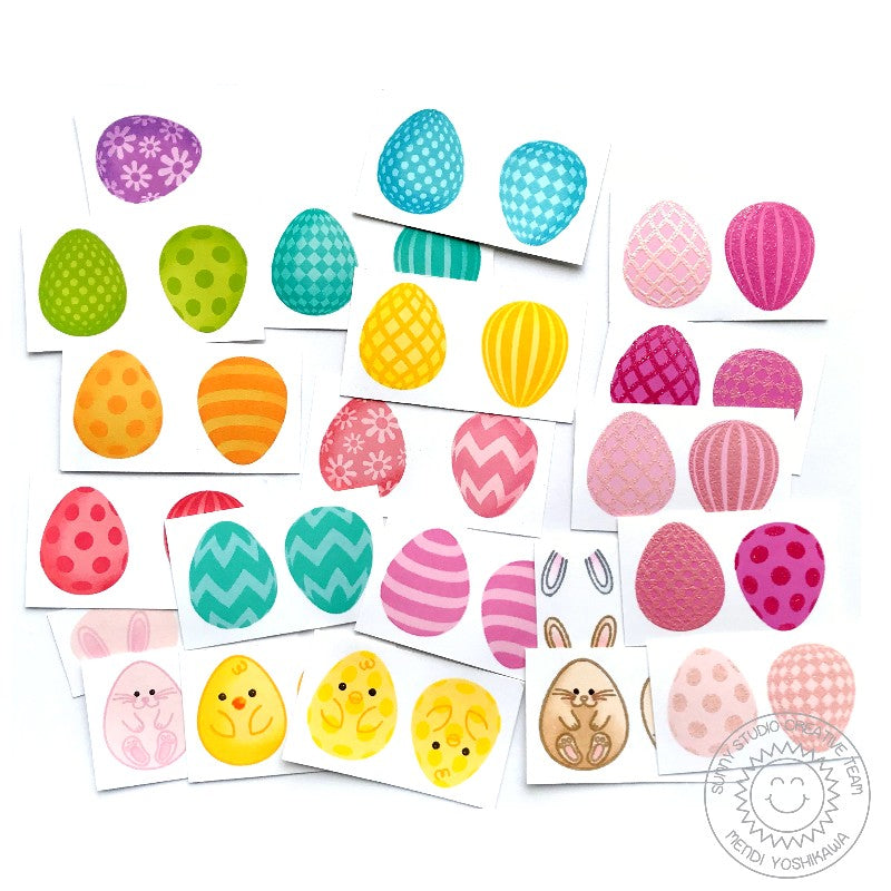 Sunny Studio Stamps Eggs To Dye For Stamped Examples