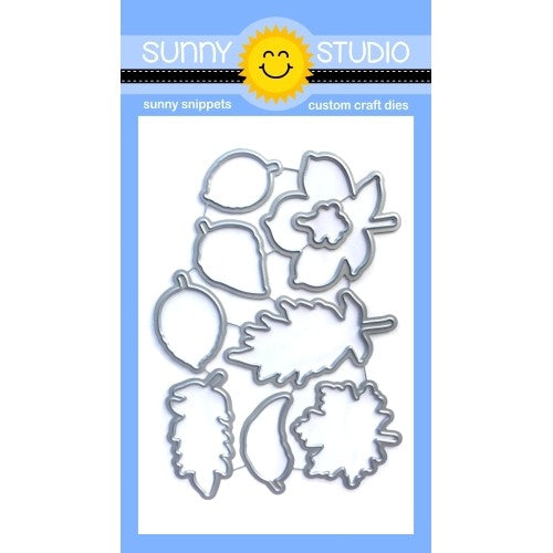 Sunny Studio Stamps Elegant Leaves Fall Low Profile Metal Cutting Dies