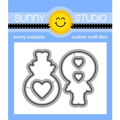 Sunny Studio Stamps Toasty Hugs & Eskimo Kisses Coordinating Metal Cutting Dies