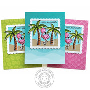 Sunny Studio Stamps Fabulous Flamingos Happy Summer Card Set by Mendi Yoshikawa