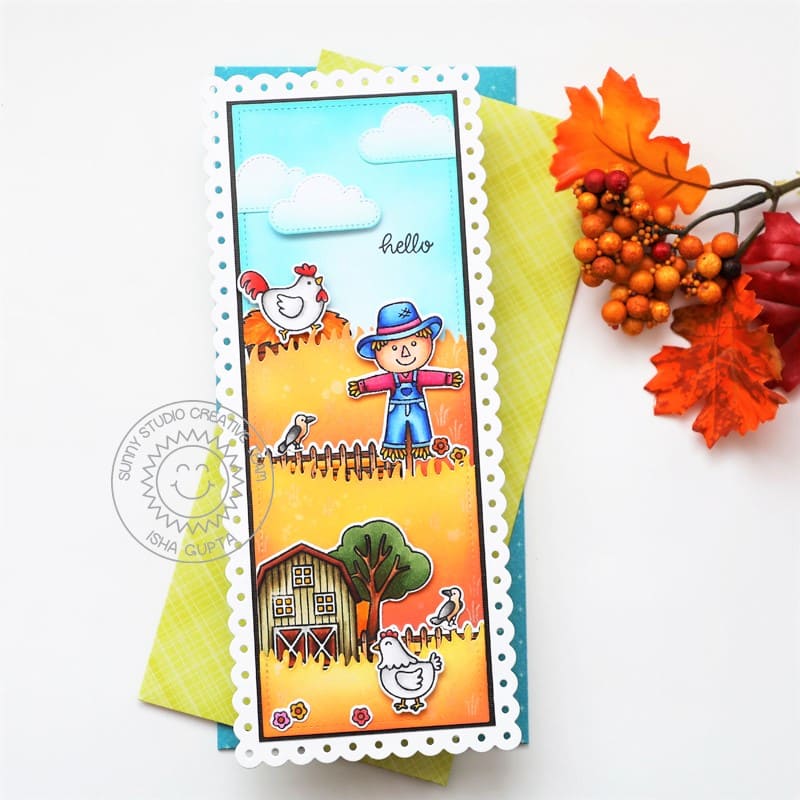 Autumn Greetings Themed Scrapbook Paper