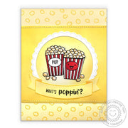 Sunny Studio Stamps Fast Food Fun "What's Poppin?" Popcorn Card