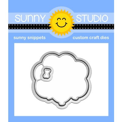 Sunny Studio Stamps Floating By Balloon Bouquet Metal Cutting Dies Set