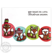 Sunny Studio Stamps Foxy Christmas Fox Holiday Card by Mendi Yoshikawa