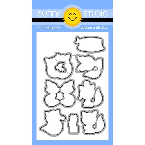 Sunny Studio Stamps Foxy Christmas Fox Metal Cutting Dies