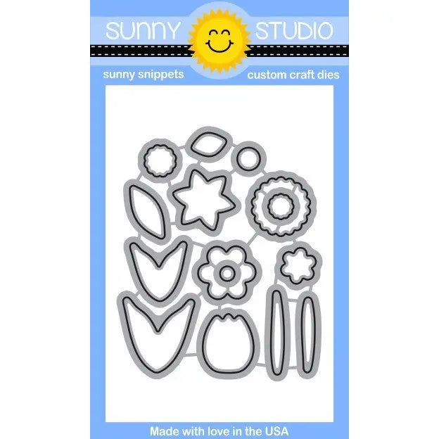 Sunny Studio Stamps Friends & Family Flower Die Set