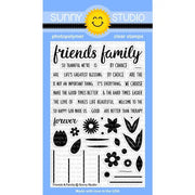 Sunny Studio Stamps Friends & Family 4x6 Photo-Polymer Clear Stamp Set