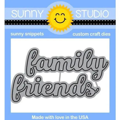 Sunny Studio Stamps Friends & Family Word Dies
