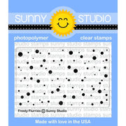 Sunny Studio Stamps Snow Flurries Winter Holiday 2x3 Photo-polymer Clear Stamp Set