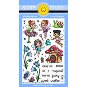 Sunny Studio Stamps Garden Fairy 4x6 Spring Fairies Clear Photopolymer Stamp Set