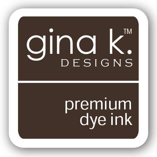 Gina K. Designs GKD 1" Mini Premium Dye Ink Cube - Charcoal Brown