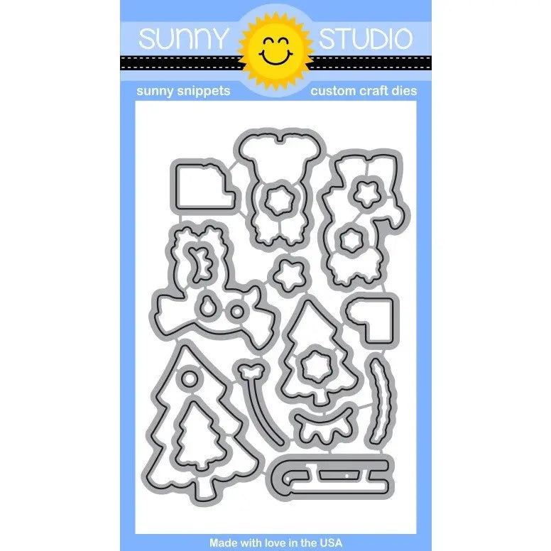 Sunny Studio Stamps Gleeful Reindeer Die Set