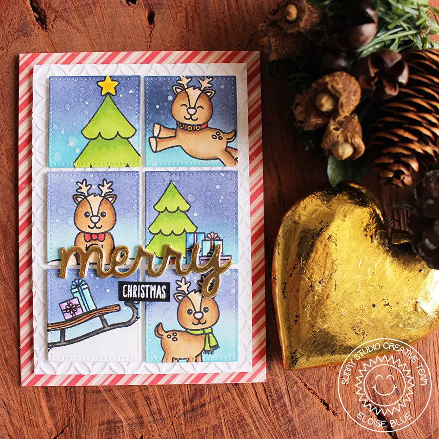 Sunny Studio Stamps- Gleeful Reindeer Stamps