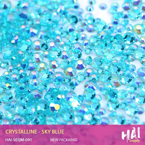 HAI Supply Crystalline Sky Blue Aqua Rhinestones Jewels Crystals Embellishments