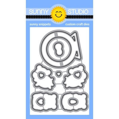 Sunny Studio Stamps Happy Hamsters Companion Metal Cutting Dies SSDIE-243