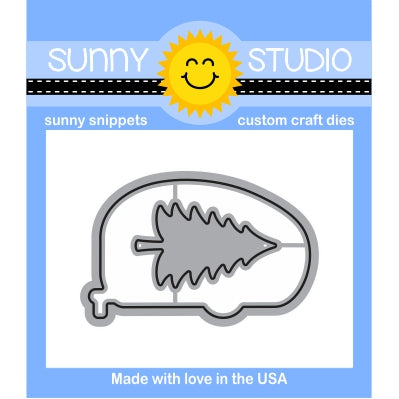 Sunny Studio Stamps Happy Camper Steel Rule Die Set
