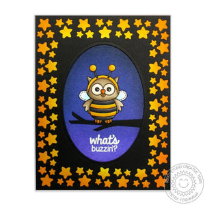 Sunny Studio Stamps Happy Owl-o-ween What's Buzzin? Bumblebee Star Card