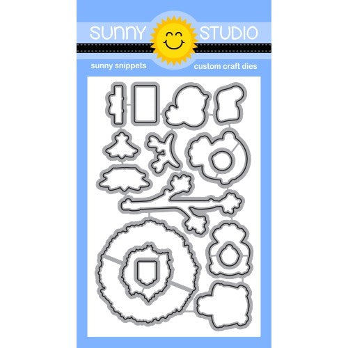 Sunny Studio Stamps Happy Owlidays Christmas Owl Metal Cutting Dies