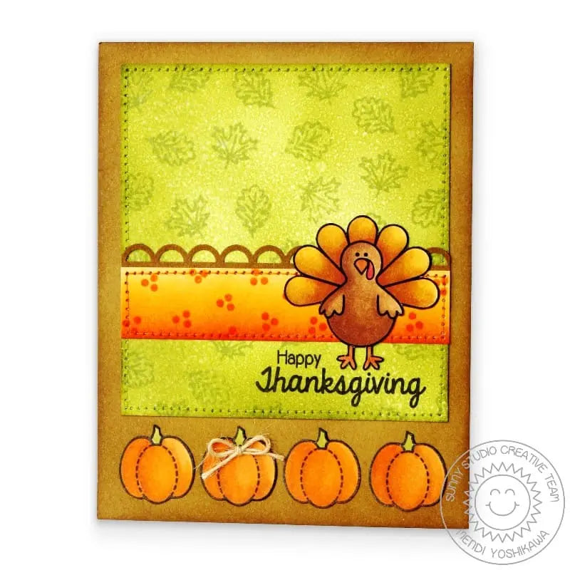 Sunny Studio Stamps Harvest Happiness Thanksgiving Turkey Card