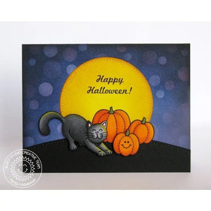 Sunny Studio Stamps Furever Friends Halloween Black Cat Card