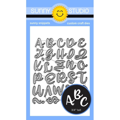 Sunny Studio Stamps 3x4 Clear Kinsley Alphabet Stamps