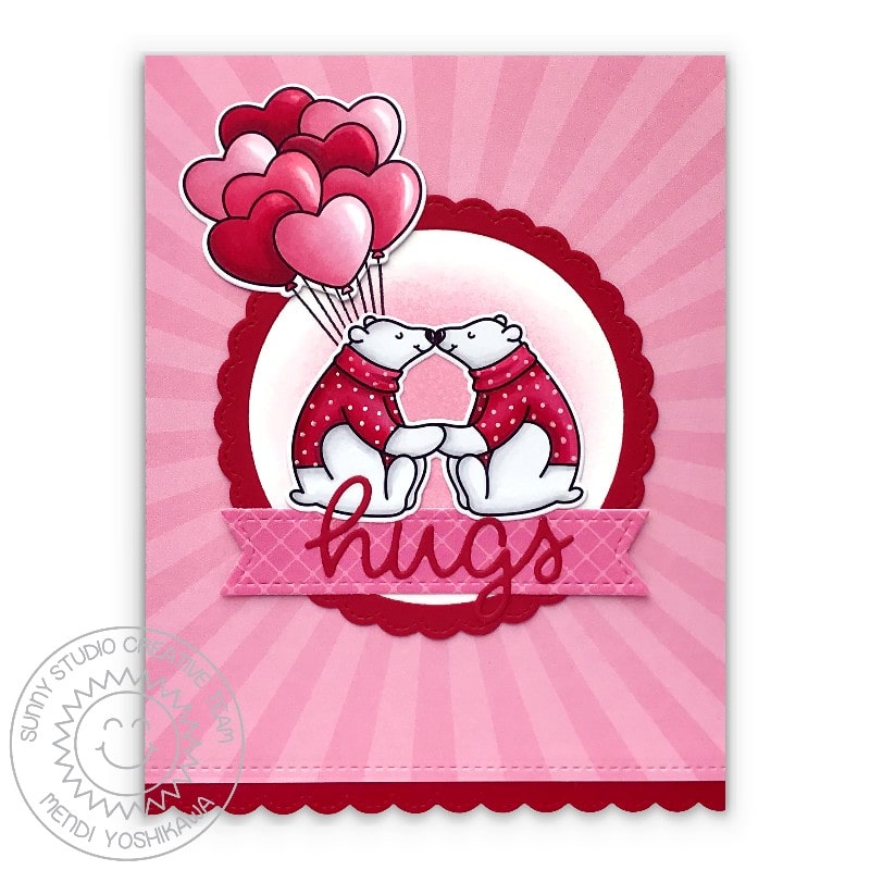 Sunny Studio 2x3 Clear Valentine's Day Balloons Heart Bouquet Stamps -  Sunny Studio Stamps