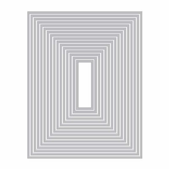 Sunny Studio Stamps: Hero Arts Nesting Rectangle Infinity Metal Cutting Dies HI198