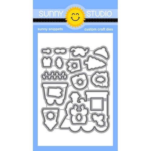 Sunny Studio Stamps Holiday Express Critters with Christmas Train Metal Cutting Dies
