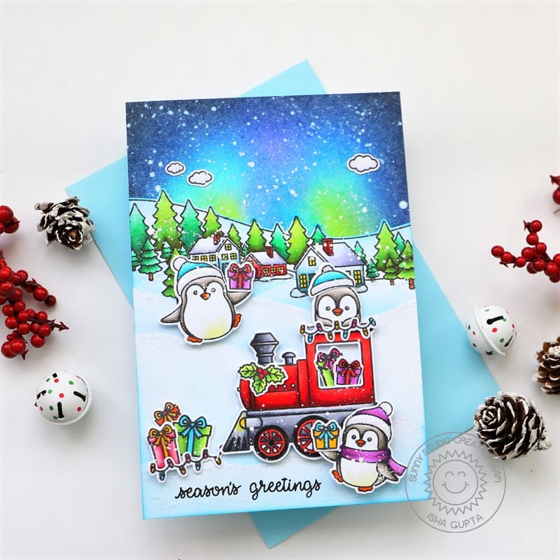 Sunny Studio Cozy Christmas 4x6 Holiday Clear Photo-polymer Stamps - Sunny  Studio Stamps