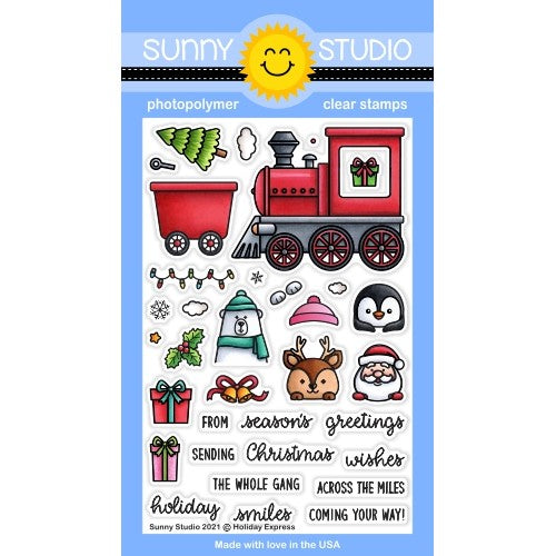 Sunny Studio Cozy Christmas 4x6 Holiday Clear Photo-polymer Stamps - Sunny  Studio Stamps