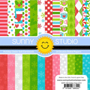 Sunny Studio Stamps Holiday Cheer 6x6 24-Sheet Double-sided Patterned Paper Pack