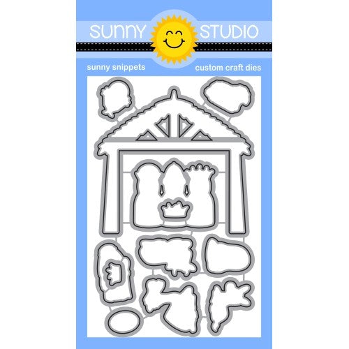 Sunny Studio Stamps Holy Night Nativity 12-Piece Low Profile Metal Cutting Dies Set