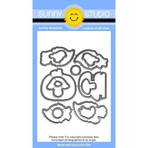 Sunny Studio Stamps Home Sweet Gnome Metal Cutting Die Set