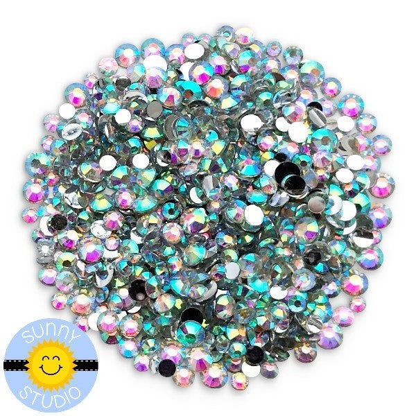 Sunny Studio Magic Rainbow Jewels Crystal Rhinestone Embellishments - Sunny  Studio Stamps