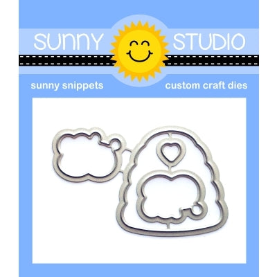 Sunny Studio Stamps Just Bee-cause 4-piece Metal Cutting Dies