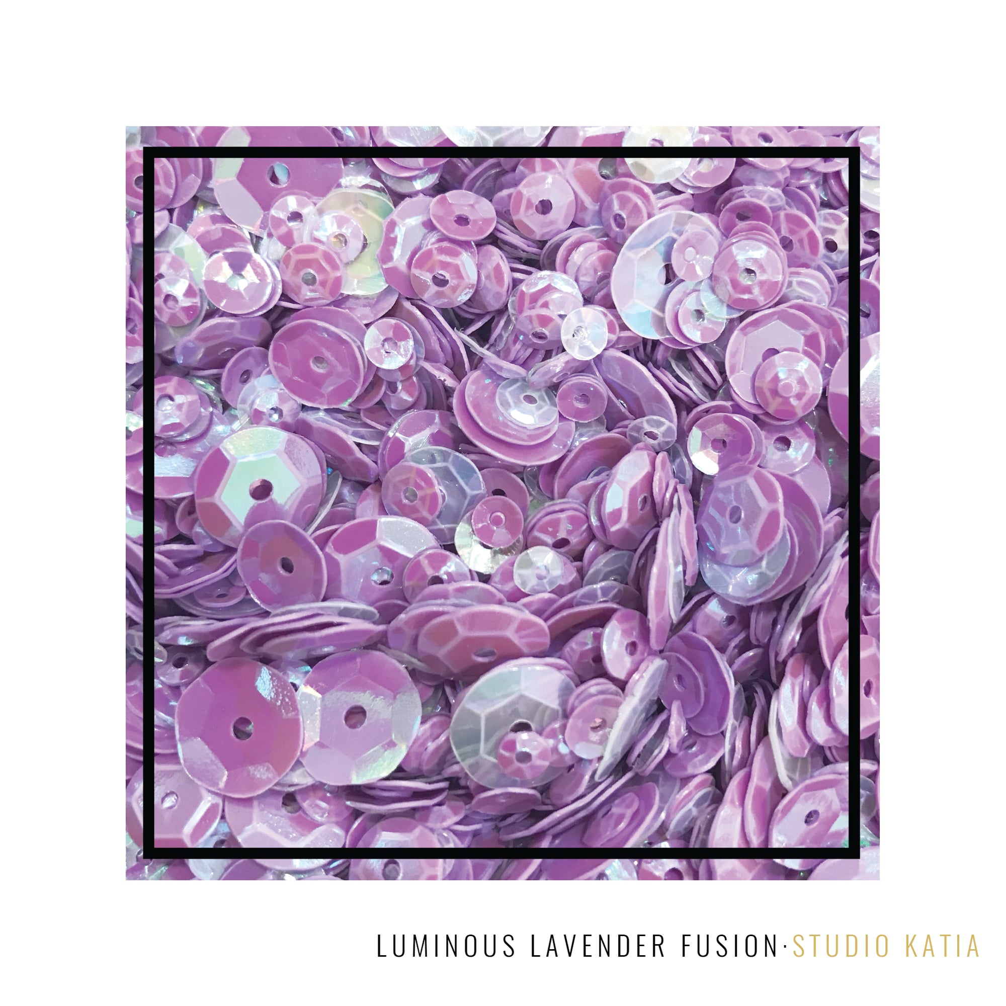 Studio Katia Luminous Lavender Purple iridescent Sequins