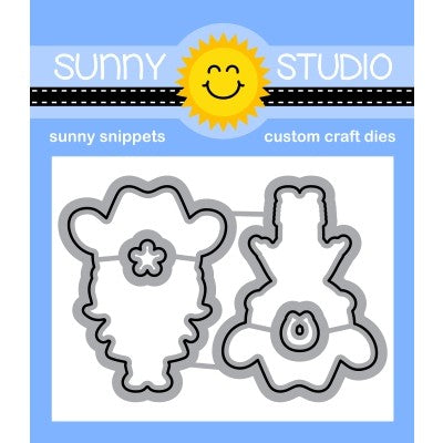 Sunny Studio Stamps Little Buckaroo Cowboy & Cowgirl Metal Cutting Dies