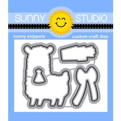 Sunny Studio Stamps Lovable Llama Metal Cutting Dies SSDIE-238